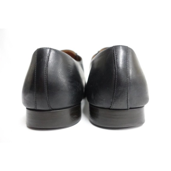 SANTONI Men Dress Shoes Apron-Toe Derby Black Sz 12 EE Wide Leather Lace-Up main image 6
